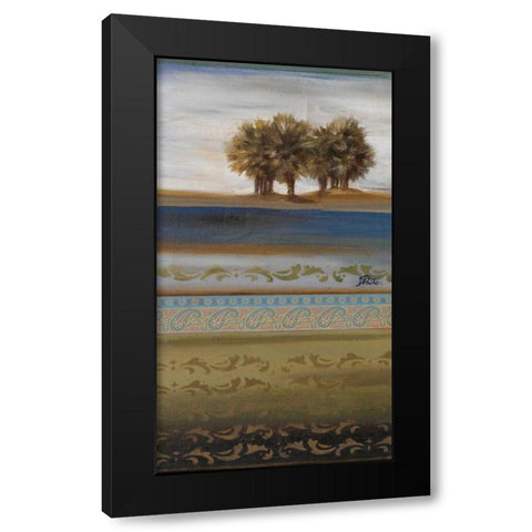 Desert Palms I Black Modern Wood Framed Art Print by Pinto, Patricia