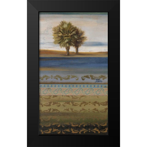 Desert Palms II Black Modern Wood Framed Art Print by Pinto, Patricia