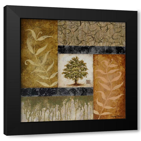 New Growth I Black Modern Wood Framed Art Print with Double Matting by Marcon, Michael