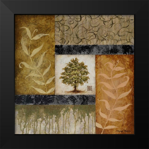 New Growth I Black Modern Wood Framed Art Print by Marcon, Michael