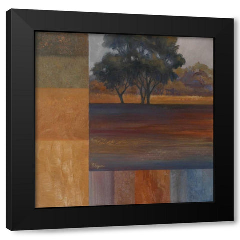 Rhythms of Landscape I Black Modern Wood Framed Art Print by Rhyan, Vivien