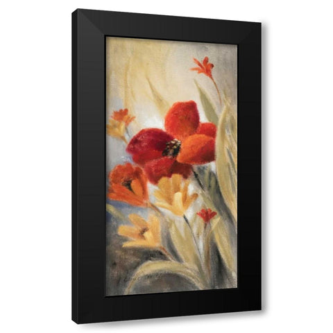 Secret Garden II Black Modern Wood Framed Art Print with Double Matting by Loreth, Lanie