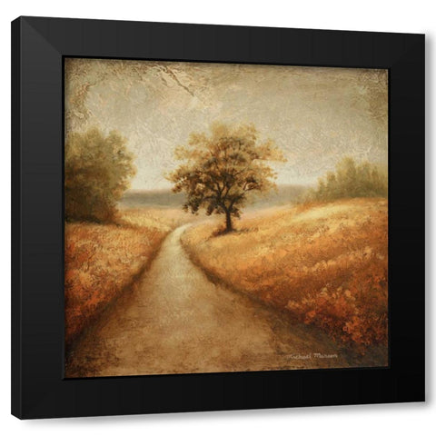 Cinnamon Road I Black Modern Wood Framed Art Print with Double Matting by Marcon, Michael