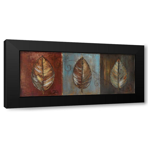 New Leaf Panel I Black Modern Wood Framed Art Print by Pinto, Patricia