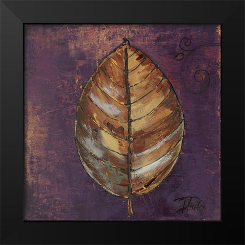 New Leaves I Black Modern Wood Framed Art Print by Pinto, Patricia