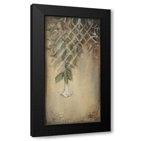 Ornaments and Campanula I Black Modern Wood Framed Art Print by Pinto, Patricia