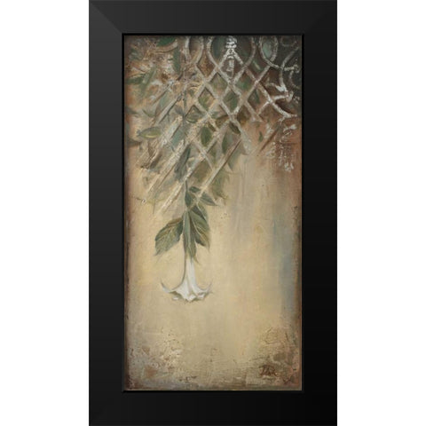 Ornaments and Campanula I Black Modern Wood Framed Art Print by Pinto, Patricia