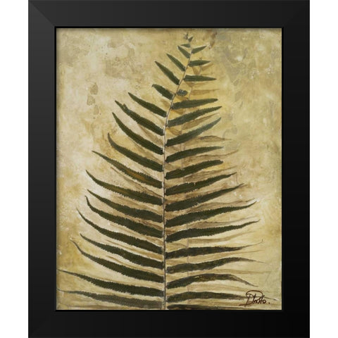 Ferns III Black Modern Wood Framed Art Print by Pinto, Patricia