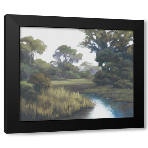 Shades Of Afternoon Black Modern Wood Framed Art Print with Double Matting by Rhyan, Vivien