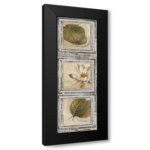 Flowers and Leaves IV Black Modern Wood Framed Art Print by Pinto, Patricia