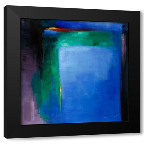 Into Blue I Black Modern Wood Framed Art Print by Loreth, Lanie
