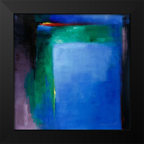 Into Blue I Black Modern Wood Framed Art Print by Loreth, Lanie