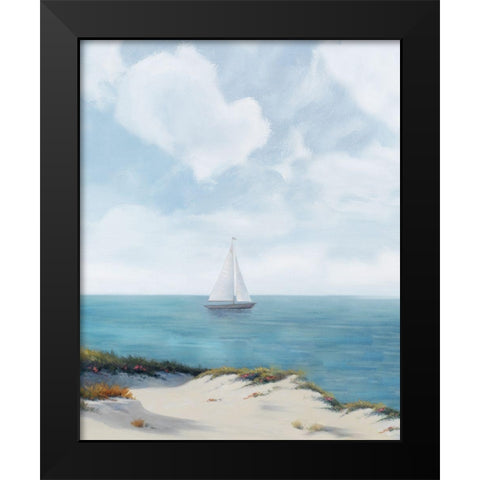 Shoreline Sailing II Black Modern Wood Framed Art Print by Rhyan, Vivien