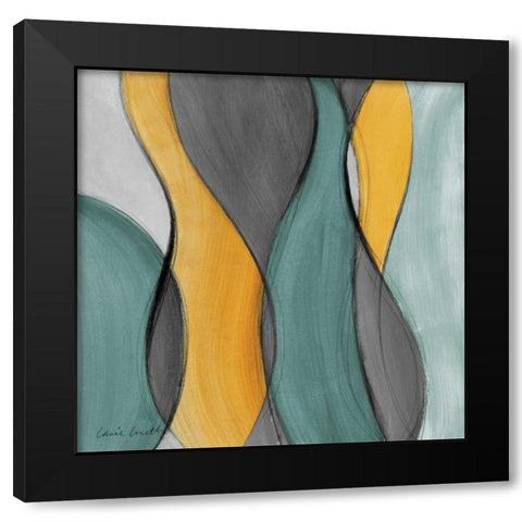Coalescence in Gray I Black Modern Wood Framed Art Print by Loreth, Lanie