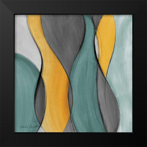 Coalescence in Gray I Black Modern Wood Framed Art Print by Loreth, Lanie