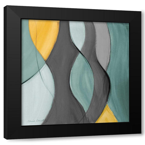 Coalescence in Gray II Black Modern Wood Framed Art Print by Loreth, Lanie