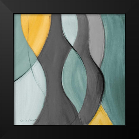 Coalescence in Gray II Black Modern Wood Framed Art Print by Loreth, Lanie