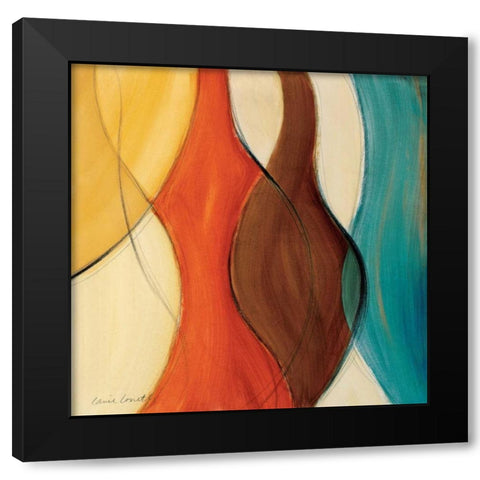 Coalescence II Black Modern Wood Framed Art Print with Double Matting by Loreth, Lanie