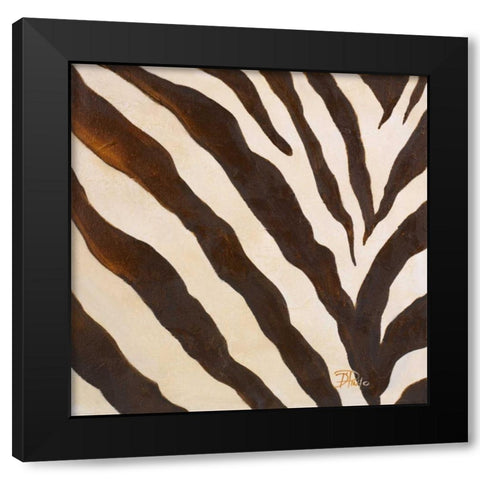 Contemporary Zebra III Black Modern Wood Framed Art Print by Pinto, Patricia