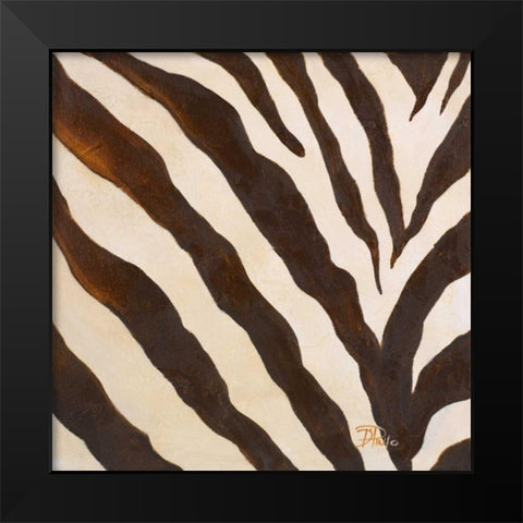 Contemporary Zebra III Black Modern Wood Framed Art Print by Pinto, Patricia