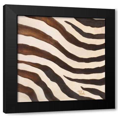Contemporary Zebra IV Black Modern Wood Framed Art Print by Pinto, Patricia