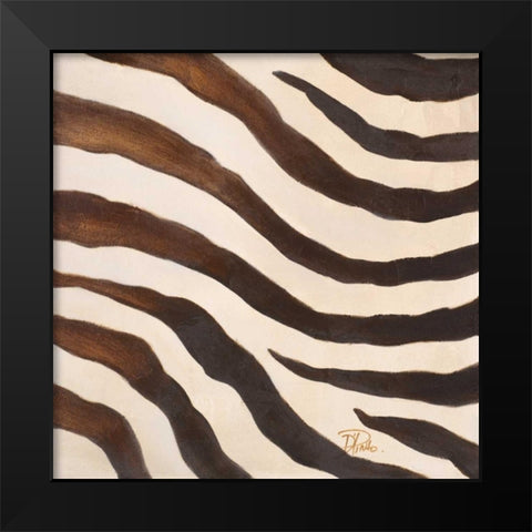 Contemporary Zebra IV Black Modern Wood Framed Art Print by Pinto, Patricia