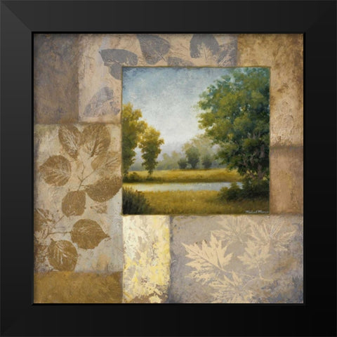 The End of August Black Modern Wood Framed Art Print by Marcon, Michael
