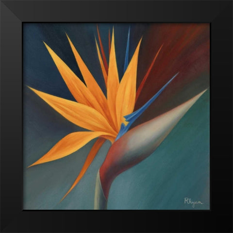 Bird of Paradise I Black Modern Wood Framed Art Print by Rhyan, Vivien