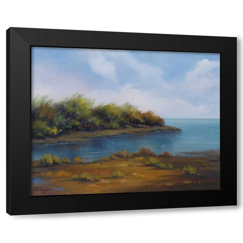 Still Waters Black Modern Wood Framed Art Print with Double Matting by Rhyan, Vivien