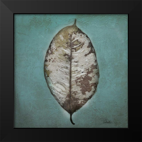 Beauty in Blue II Black Modern Wood Framed Art Print by Pinto, Patricia