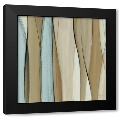 Neutral Coalescence Square I Black Modern Wood Framed Art Print by Loreth, Lanie