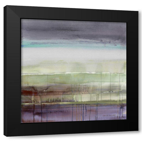 Purple Rain I Black Modern Wood Framed Art Print by Loreth, Lanie