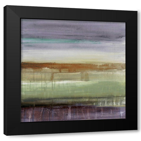 Purple Rain II Black Modern Wood Framed Art Print by Loreth, Lanie