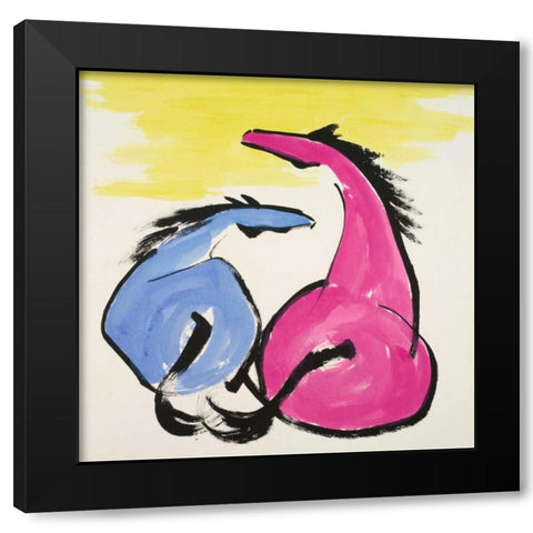 Spirit Black Modern Wood Framed Art Print by Urban Pearl Collection, Llc