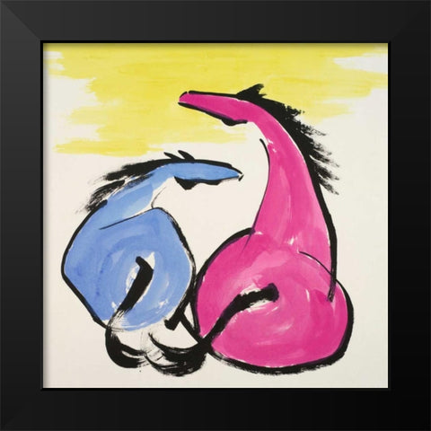 Spirit Black Modern Wood Framed Art Print by Urban Pearl Collection, Llc