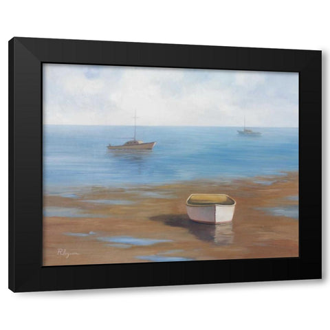 Low Tide Black Modern Wood Framed Art Print by Rhyan, Vivien