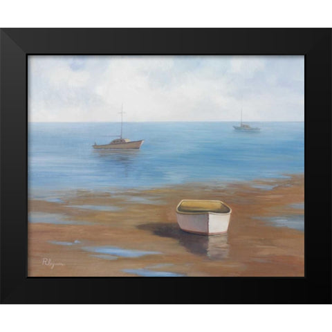 Low Tide Black Modern Wood Framed Art Print by Rhyan, Vivien