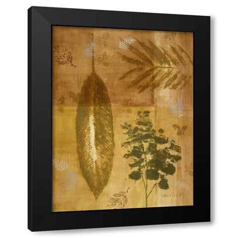 Shades of Gold I Black Modern Wood Framed Art Print by Loreth, Lanie