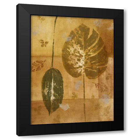 Shades of Gold II Black Modern Wood Framed Art Print with Double Matting by Loreth, Lanie