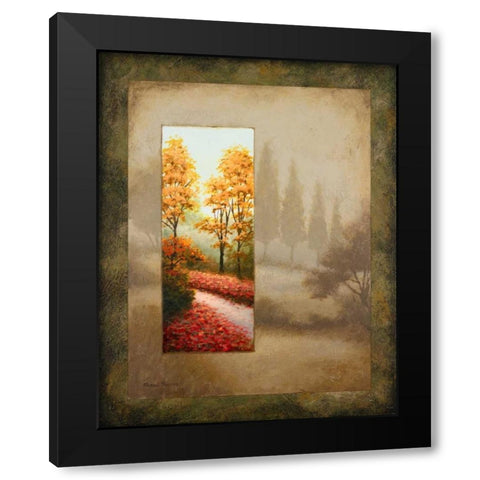 Glimpse I Black Modern Wood Framed Art Print by Marcon, Michael