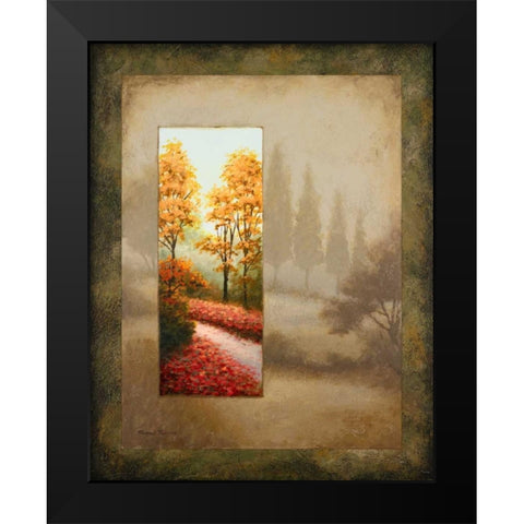 Glimpse I Black Modern Wood Framed Art Print by Marcon, Michael