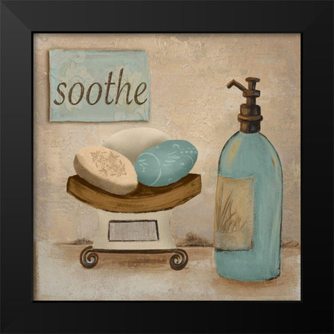 Soothe Black Modern Wood Framed Art Print by Hakimipour-Ritter