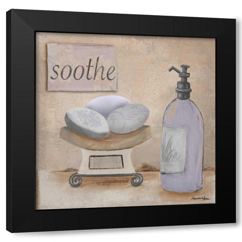 Lavender Bath II Black Modern Wood Framed Art Print by Hakimipour-Ritter