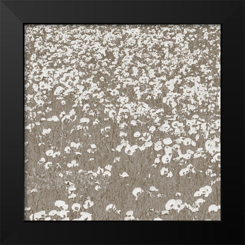 Neutral Fields Black Modern Wood Framed Art Print by Lake, Shelley