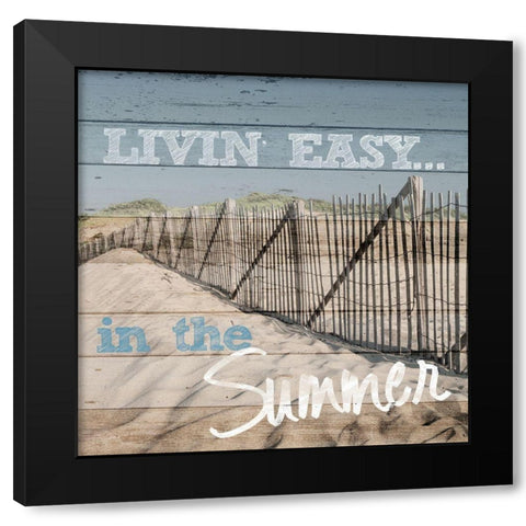 Livin Easy Black Modern Wood Framed Art Print with Double Matting by Lake, Shelley