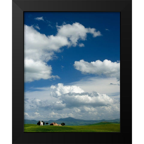 Little House Black Modern Wood Framed Art Print by Lake, Shelley