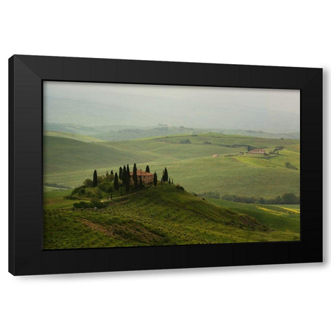 Tuscan Villa Black Modern Wood Framed Art Print by Lake, Shelley