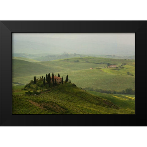 Tuscan Villa Black Modern Wood Framed Art Print by Lake, Shelley
