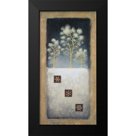January Night Black Modern Wood Framed Art Print by Marcon, Michael