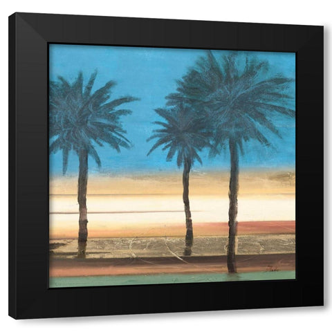 Coastal Palms II Black Modern Wood Framed Art Print by Pinto, Patricia